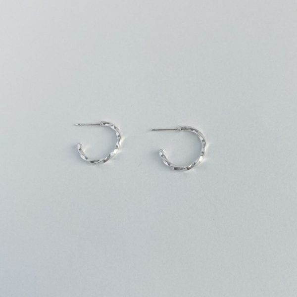 Twisted Hoop Earrings - Image 2