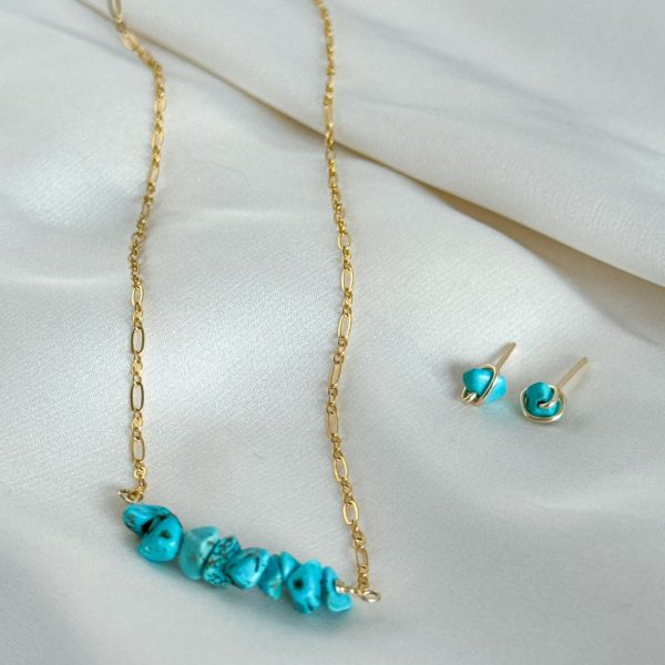 Turquoise Bar Necklace - Image 4