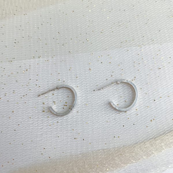 C Hoop Earrings - Image 2