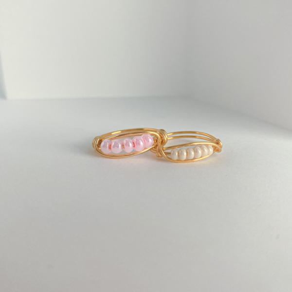 Wrapped Czech Glass Rings - Image 3
