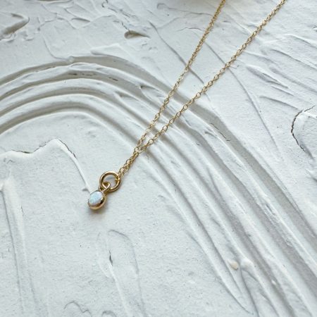 Tiny Opal Necklace