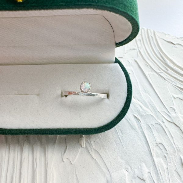 Tiny Opal Ring - Image 3