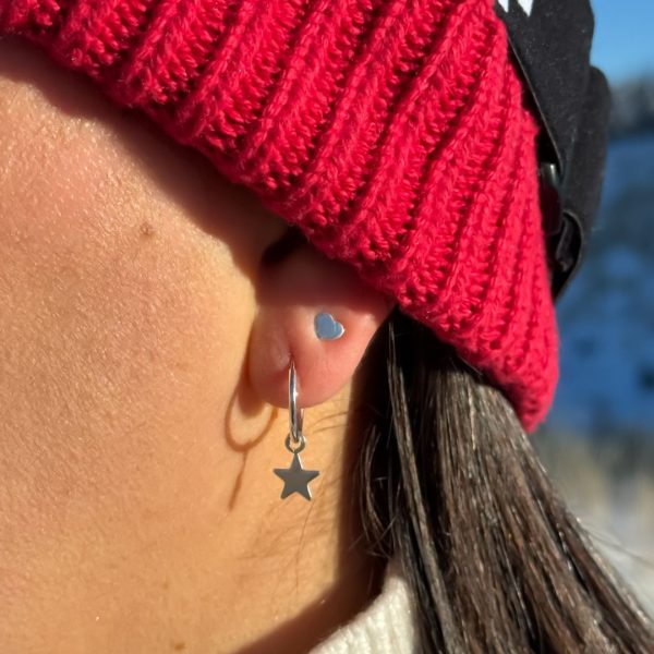 Silver Heart Studs - Image 2