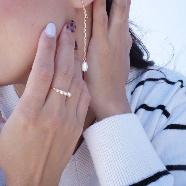 Twisted Pearl Ring - Image 2