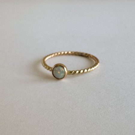 Twisted Opal Ring
