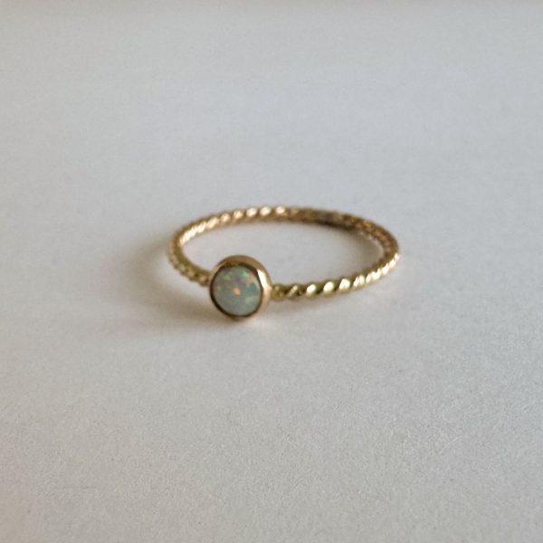 Twisted Opal Ring