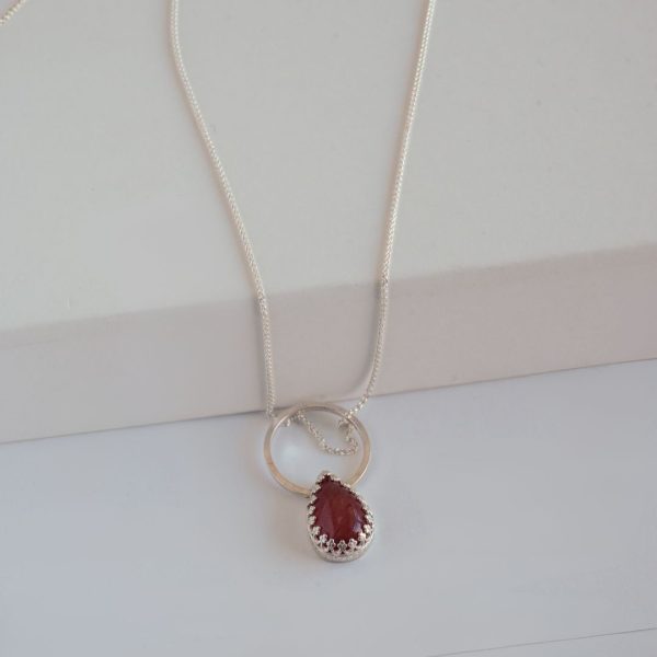 Carnelian infinite charm Necklace
