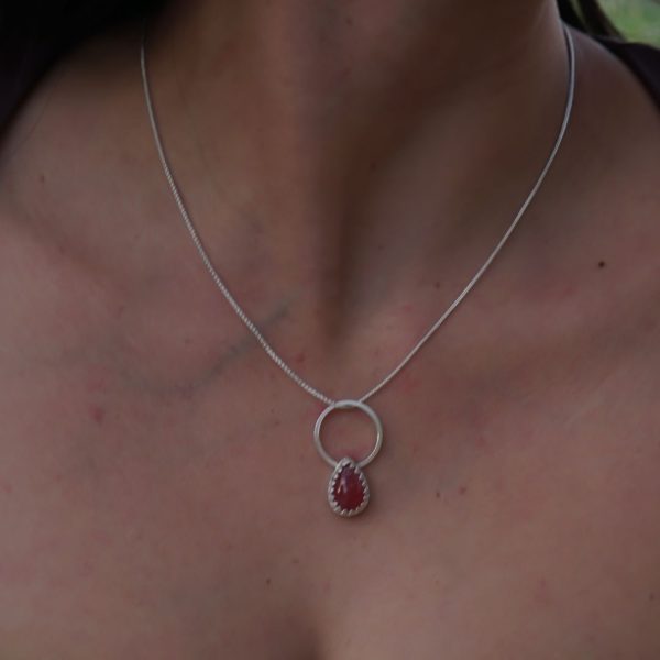 Carnelian infinite charm Necklace - Image 3