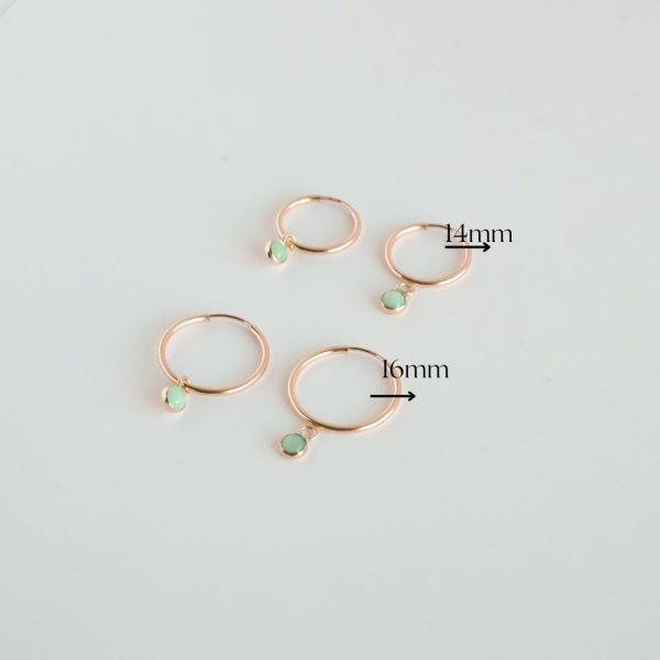Amazonite Hoop Earrings - Image 2