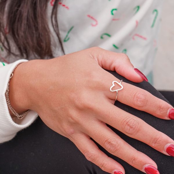 Heart Silver Ring - Image 3
