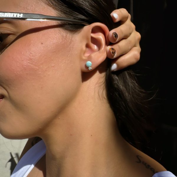Larimar J Post Earrings - Image 2