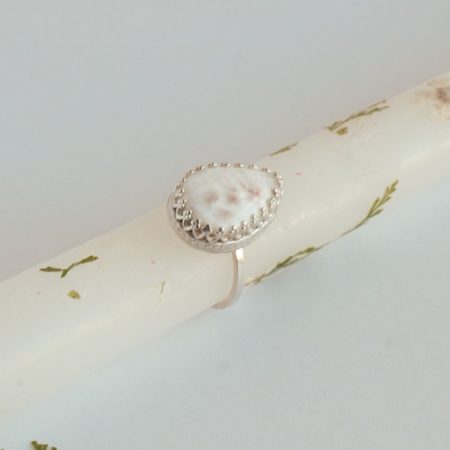 White Agate Ring