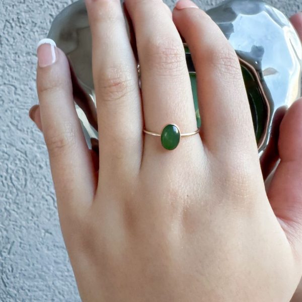 Gold/Jade Ring - Image 2