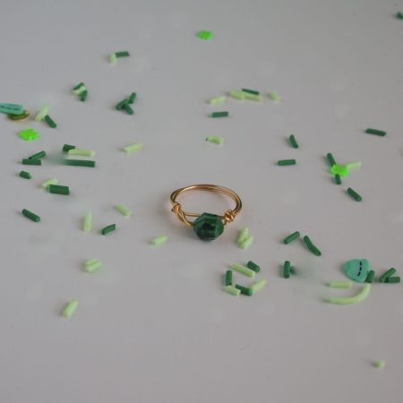 Malachite Wire Ring