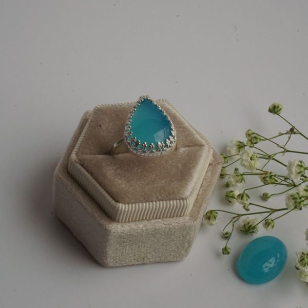 Blue Chalcedony Ring